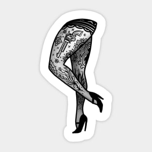 Tattooed Legs Sticker